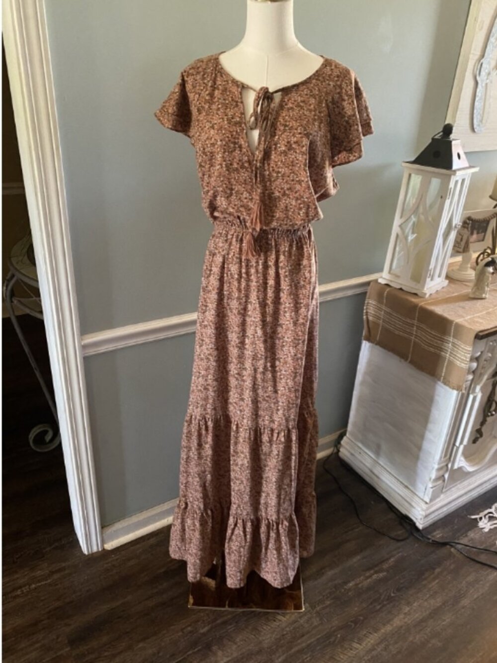 2X Long Bohemian Tiered Dress by Everyday Chic Boutique